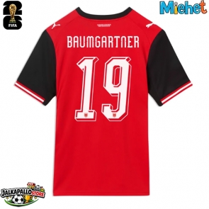 Itävalta Christoph Baumgartner #19 Kotipaita MM-kisat 2026 Lyhythihainen